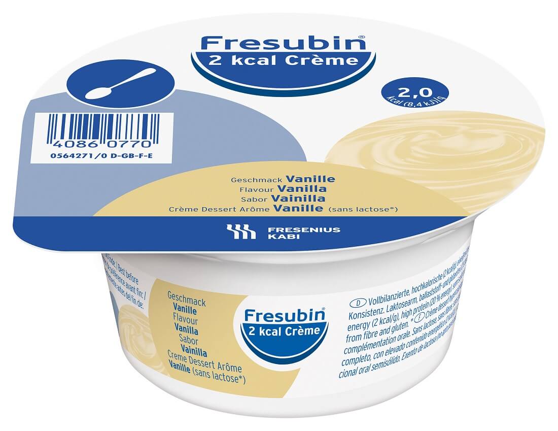 Fresubin 2kcal Creme - Vanille - 4x125gr Fresubin 2kcal Creme - Vanille - 4x125gr