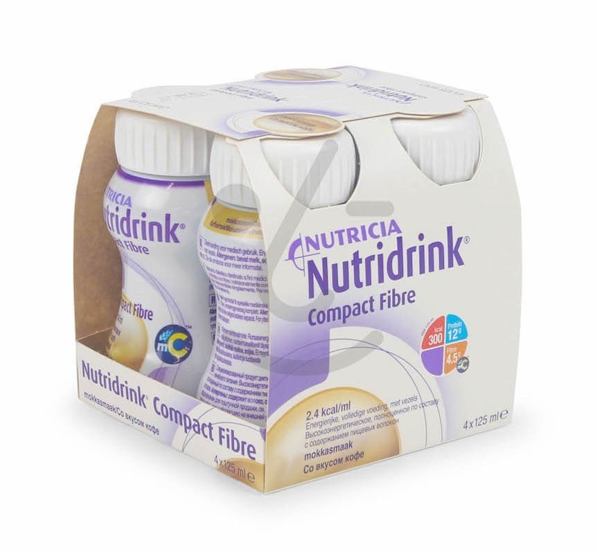 Nutridrink Compact Fibre Mokka 4x125ml Nutridrink Compact Fibre Mokka 4x125ml